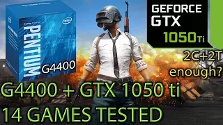 G4400 paired with a GTX 1050 ti - 2C / 2T still enough? - 14 Games Tested