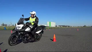 Practice makes perfect - Exercises on a tight route - VStrom 650