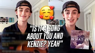 johnny CONFIRMS WHAT IF is about HIM AND KENZIE!! + SINGS WHAT IF🥺❤️