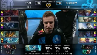 TSM vs C9 Team SoloMid vs Cloud9 | Week 3 Day 1 | Highlights | LCS Spring Split 2019