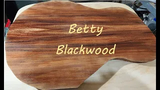 Pt 2 Betty blackwood. A Craig Williams all blackwood GS acoustic guitar build. Back and top prep.