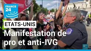 Droit à l'IVG aux Etats-Unis : pro et anti-avortement rassemblés devant la Cour suprême