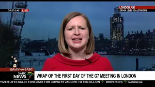 Wrap of the first day of the G7 meeting in London: Laura Makin-Isherwood