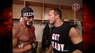 Kane, Hollywood Hogan & The Rock Hilarious Backstage Segment -AJ KING