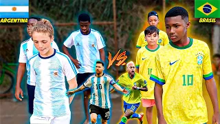 Brasil vs Argentina  - Juninho voltou MITANDO (Copa do Mundo)