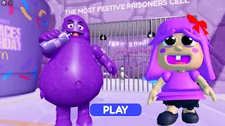 BIG UPDATE | EVIL GRIMACE SHAKE PRISON RUN vs BABY POLLY HOUSE ESCAPE (OBBY) FULL GAMEPLAY