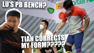 LU Xiaojun's PB Bench and Jerk? TIAN Tao corrects my clean? Updates from AWC