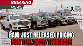 It's Official: RAM Has Lost Their Minds! Pricing Released On 2025 Top Trims...