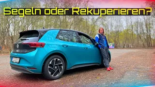 VW ID.3 : Was ist effizienter? Segel oder Rekuperieren?