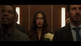 "Awkward elevator encounter" - Megan Fox in Till Death (2021)