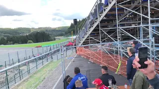 Hamilton Chasing Vettel Busstop chicane Belgian Grand Prix Formula 1 2019