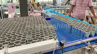 Automatic depalletizer for Canning Line