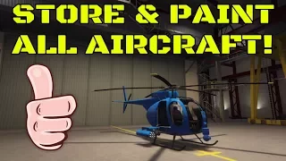 GTA ONLINE SMUGGLERS RUN STORE AND PAINT ALL AIRCRAFT - GTA DLC