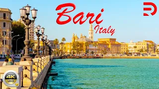 Bari - Italy | Exploring The Beautiful Seafront of Bari to the Heart of The City | 4K - [UHD]