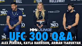 Arman Tsarukyan TRASHED by Charles Oliveira Fans at UFC 300 Q&A with Alex Pereira, Kayla Harrison