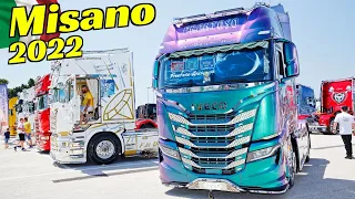 Misano 2022, 200 Camion Decorati/Custom Trucks Show - Weekend del Camionista - V8 Open Pipes Sound!