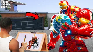 Franklin Uses Magical Painting To Make SCARY IRONMAN In Gta V ! GTA 5 new