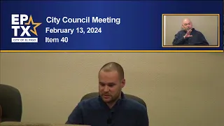 City Coucil Meeting 2/13/24