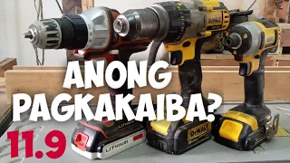 Ang pagkakaiba ng drill, impact driver at hammer drill | Gene Caralde 11.9 Workshop