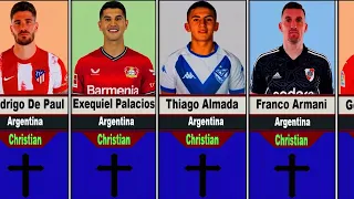 Religion Of Argentina Famous Football Players !  Christian, Muslim, Buddhism, Jewish