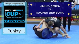 Jakub DESKA vs. Kacper SIEMBORA - Półfinał Open No-Gi | GROUND GAME CUP IV