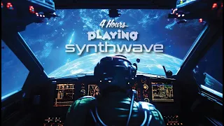 🚀 4-Hour STAR ⭐️ JOURNEY 🛸 80's Synthwave radio -  Retrowave - beats to chill/game to