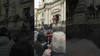 Festa di Sant'Agata 2020 - Catania prima uscita ufficiale del Cereo dei Pescivendoli