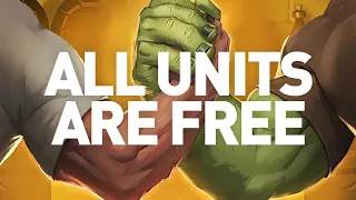 We Made All Units Free And We're Huge | Dogdog Hearthstone Battlegrounds