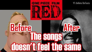 Watching One Piece Film: Red be like... | A reaction to the songs (at the cinema)