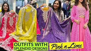 Pink n Lime Brings You The Best Collection This Diwali. Ethnic Suit, Cord Set, Capes & Drapes & More