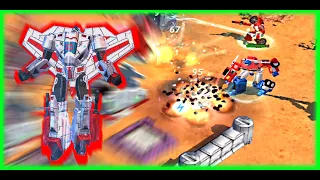 OPTIMUS PRIME Power Up | Cybertron | JETFIRE BLAST OFF | TRANSFORMERS Earth Wars | Gameplay