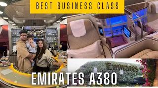 Most Luxurious Business Class | Emirates A380 from Dubai to Bangalore | Emirates Business Lounge