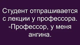 Студент и профессор  Анекдот