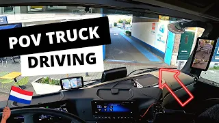 POV Truck Driving - New Mercedes Actros  - Oudedijk  Rotterdam  🇳🇱 Cockpit View