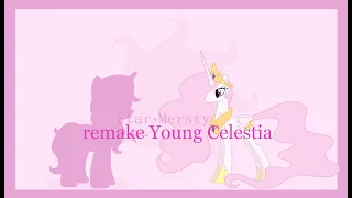 ✰MLP (My Au) remake Young Celestia {SpeedPaint⋆Base Edit}✰