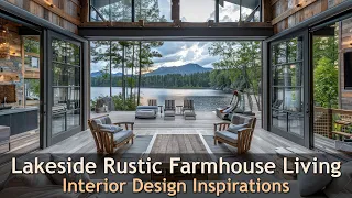 Embrace Lakeside Serenity: Rustic Farmhouse Interior Design Inspirations