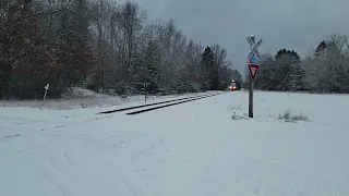 GLC Railroad Northbound at Walton Jct in Walton Michigan on 1/20/23