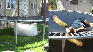 Funny Trampoline Fails😲 Funniest Fails🔥 Try Not To Laugh With Funny Vines #Shorts, | #Funnyvideo