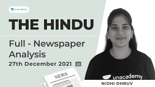 The hindu analysis today | Current affairs today | CLAT Preparation | CLAT 2022 | 27 December News