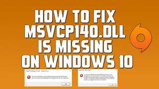 How to Fix MSVCP140.dll is Missing on Windows 10