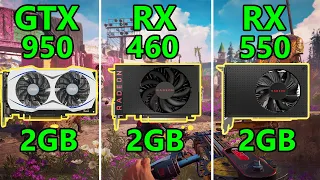 GTX 950 vs RX 460 vs RX 550 - 8 Games tested on 1080p - High details