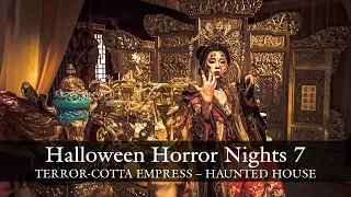 TERROR-Cotta Empress haunted house walkthrough - Halloween Horror Nights 7 HHN7 2017