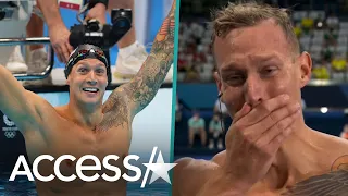 Caeleb Dressel Cries After Winning Gold at Tokyo Olympics