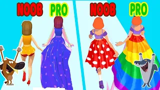 Perfect Level #48 NOOB VS PRO VS HACKER in Perfect Dress, Hover Skirt-game android ios Zig vs Sharko