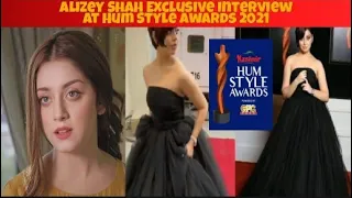 Alizey Shah Interview with Ali Safina at Hum Style Awards 2021 |