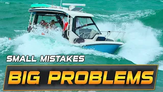 BOATS IN 6-8' WAVES‼️ WORST DAY FOR BOATS IN A LONG TIME | BOAT ZONE