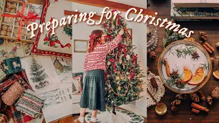PREPARING FOR CHRISTMAS 🎄 cozy victorian decorations, baking, DIY's & lots of hot cocoa