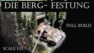 Die Berg-Festung, Diorama mit Königs Tiger und SMK 18 Typ 2