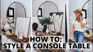 How To Style A Console Table | Affordable Home Decor