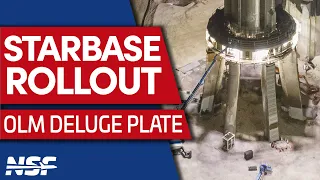 SpaceX Rolls Out Steel Deluge Plate